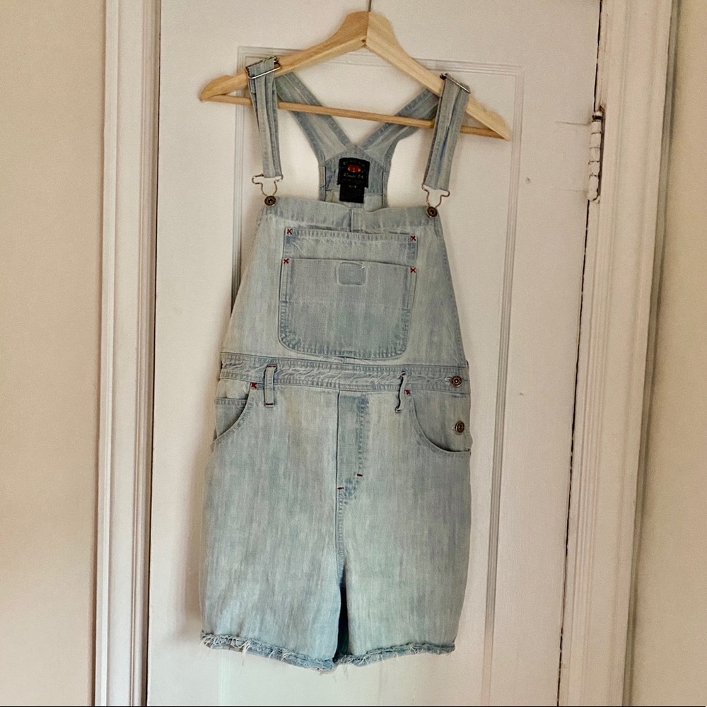 Vintage Route 66 Denim Overalls